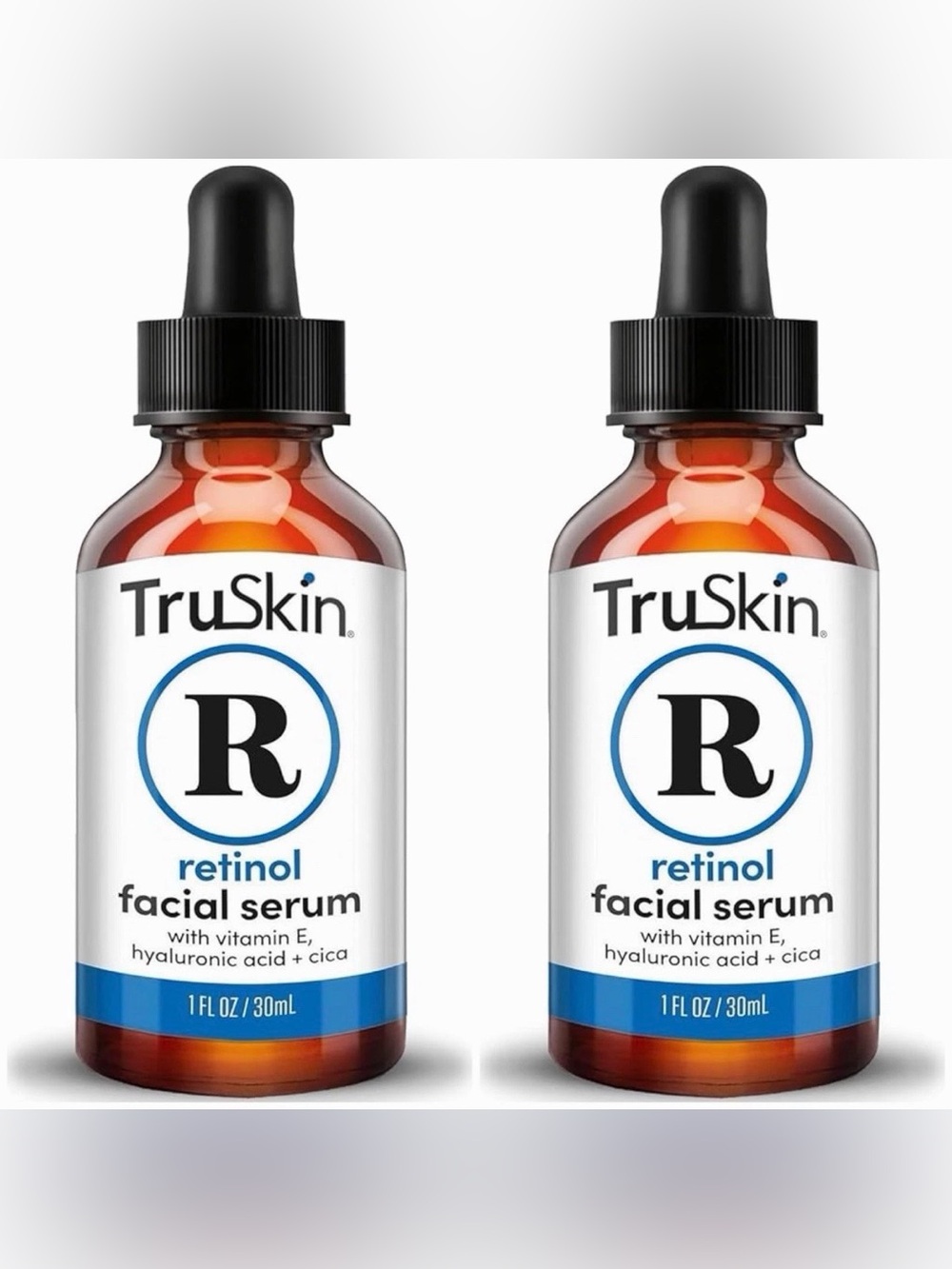 {Lot of 2} TruSkin RETINOL Facial Serum 1 fl oz (30 ml) ea ~ New in Box Sealed